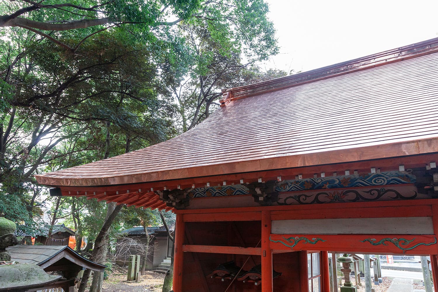 堀兼神社様 狭山市指定文化財 建造物 修復工事 飛鳥建築の社寺建築 伝統建築